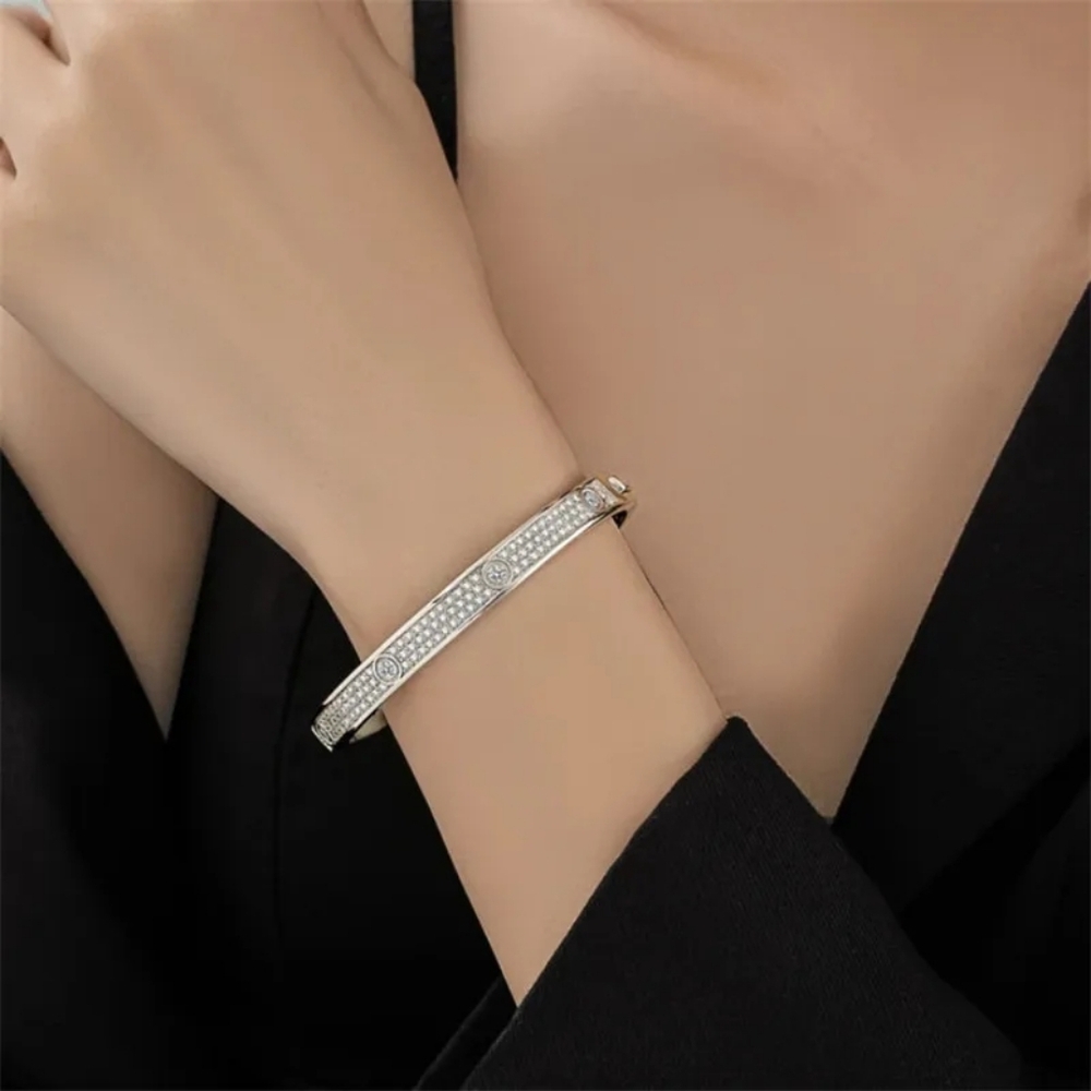 18k gold diamond bracelet - Picture 6 of 7